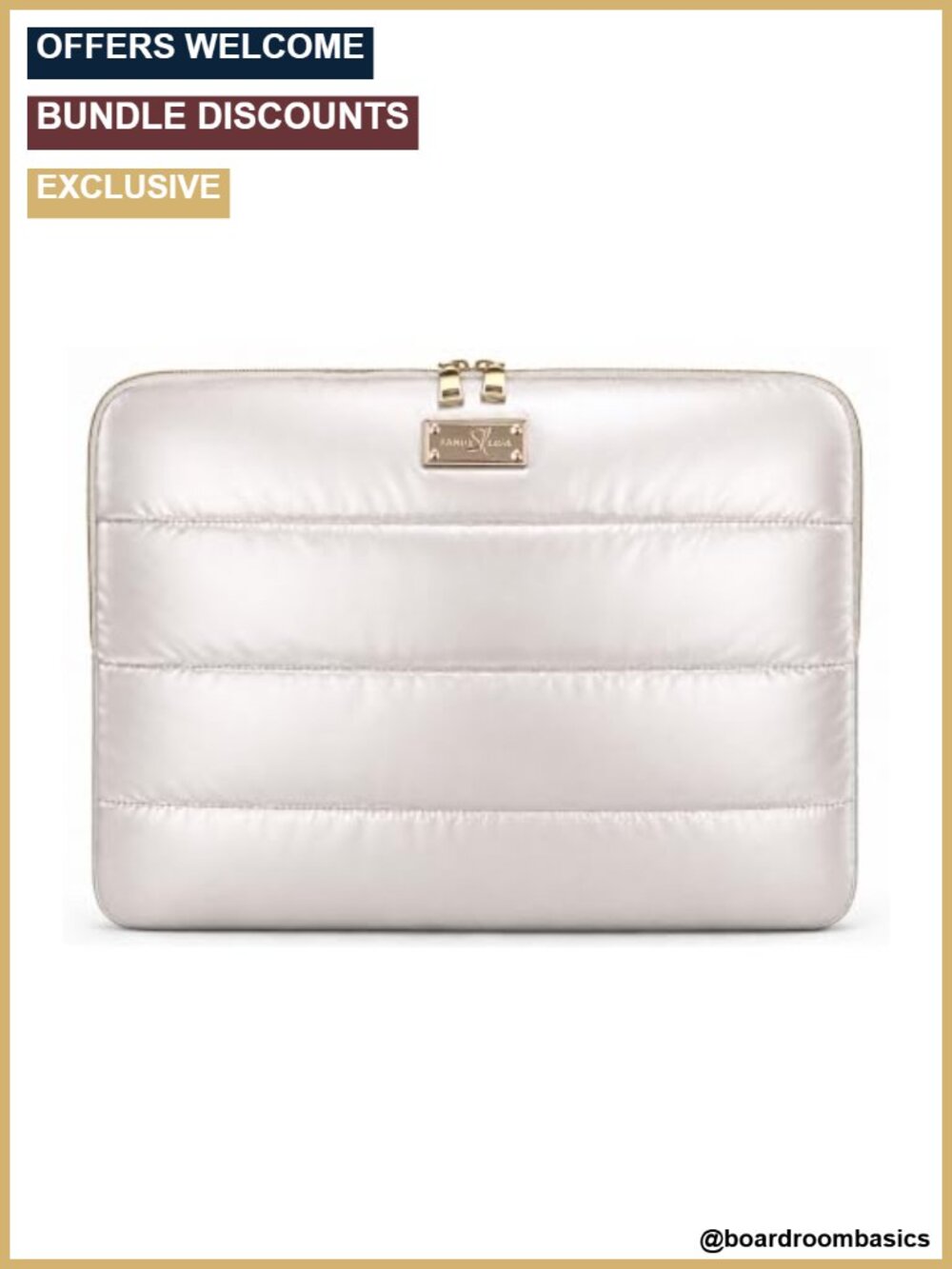 Puffy Laptop Sleeve 16 Inch Soft Lining Travel Case for MacBook PC Tablet